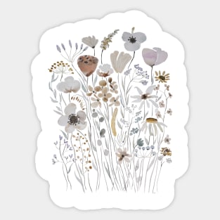 abstract flowers watercolor Sticker